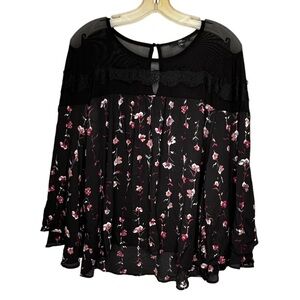 MM By‎ My Michelle Black Floral Top